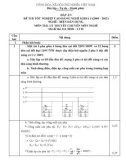 Đáp án đề thi tốt nghiệp cao đẳng nghề khóa 3 (2009-2012) - Nghề: Điện dân dụng - Môn thi: Lý thuyết chuyên môn nghề - Mã đề thi: DA ĐDD–LT10