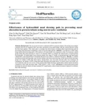 Effectiveness of hydrocolloid nasal dressing pads in preventing nasal ulceration in preterm infants using non-invasive ventilation