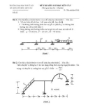 Đề thi môn cơ học kết cấu 1 - Trường đại học Thủy Lợi - Đề số 48