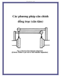 Các phương pháp cân chỉnh đồng trục (cân tâm)