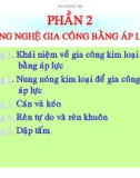 Công nghệ gia công bằng áp lực