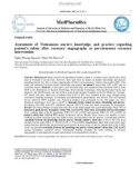 Assessment of Vietnamese nurse's knowledge and practice regarding patient's safety after coronary angiography or percutaneous coronary intervention