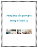 Phong thủy đầu giường và những điều cấm kỵ