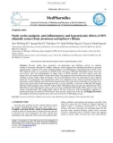 Study on the analgesic, anti-inflammatory and hypouricemic effects of 50% ethanolic extract from Jasminum subtriplinerve Blume