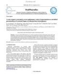 A case report: Extremely severe pulmonary artery hypertension as an initial presentation of systemic lupus erythematosus in pregnancy