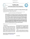 Predictors for nursing students' perception of working with older people