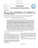 Risk of venous thromboembolism and appropriateness of thromboprophylaxis in patients undergoing lower limb orthopedic surgery in a Vietnamese hospital