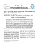 Effect of gonadotropin-releasing hormone agonist treatment in Vietnamese children with central precocious puberty