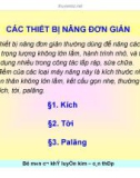 Các thiết bị nâng đơn giản