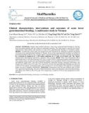 Clinical characteristics, interventions and outcomes of acute lower gastrointestinal bleeding: A multicenter study in Vietnam