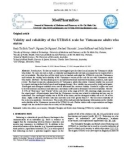 Validity and reliability of the UTBAS-6 scale for Vietnamese adults who stutter