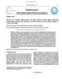 Survey on change temperature of skin surface when using auricular acupuncture at the Jaw point in each side of the ear in healthy people: A cross-over study