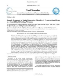 Somatic symptoms in major depressive disorder: A cross-sectional study in a mental health setting, Vietnam