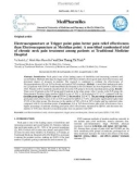 Electroacupuncture at Trigger point gains better pain relief effectiveness than Electroacupuncture at Meridian point: A non-blind randomized trial of chronic neck pain treatment among patients at Traditional Medicine Hospital