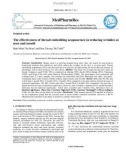 The effectiveness of thread embedding acupuncture in reducing wrinkles at nose and mouth