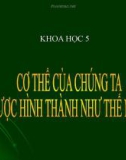 Slide bài Cơ thể chúng ta được hình thành như thế nào - Khoa học 5 - GV.H.T.Minh