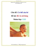 Chủ đề: Cơ thể của bé - Đề tài: Bé và cái bóng - Nhóm lớp: Chồi