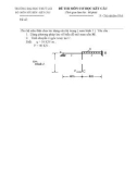 Đề thi lại môn cơ học kết cấu 2 - Trường đại học Thủy Lợi - Đề số 1