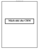 Mách nhỏ cho CRM