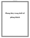 Phong thủy trong thiết kế phòng khách