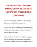 CHUYỂN HƯỚNG XÂY DỰNG MIỀN BẮC, ĐÁNH THẮNG CHIẾN LƯỢC CHIẾN TRANH CỤC BỘ (1965-1968)_2