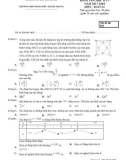 Đề kiểm tra HK 1 môn Toán lớp 12 năm 2017-2018 - THPTĐoàn Kết - Mã đề 853