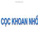 Cọc khoan nhồi