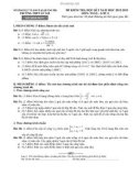 Đề kiểm tra học kì 1 Toán 11 (2012 - 2013) trường THPT Lê Lợi - (Kèm Đ.án)