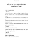 GIÁO ÁN SINH 6_BÀI 11: SỰ HÚT NƯỚC VÀ MUỐI KHOÁNG CỦA RỄ I. MỤC TIÊU BÀI HỌC