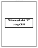 Nhấn mạnh chữ 'C' trong CRM