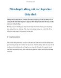 Nhà duyên dáng với các loại chai thủy tinh