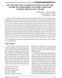 Kết quả giải pháp tự động hoá phân tích kết quả đo mật độ xương bằng tia X năng lượng kép tại Bệnh viện Đại học Y Hà Nội