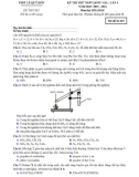 Đề thi thử THPT Quốc gia năm 2016 môn Hóa lần 3 - THPT Chuyên Lê Quý Đôn
