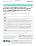 The pattern and treatment outcomes for rectal cancer with concurrent locoregional recurrence and distant metastases after total mesorectal excision