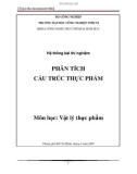 Hệ thống bài thí nghiệm: Phân tích cấu trúc thực phẩm