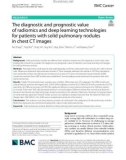 The diagnostic and prognostic value of radiomics and deep learning technologies for patients with solid pulmonary nodules in chest CT images