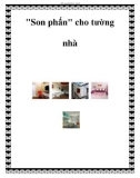 Son phấn cho tường nhà