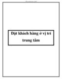 Đặt khách hàng ở vị trí trung tâm