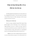 Giúp con bạn đương đầu với sự chia tay của cha mẹ