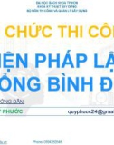 Bài giảng Tổ chức thi công: Chương 9 - ThS. Đào Quý Phước