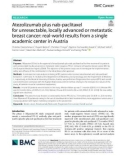 Atezolizumab plus nab-paclitaxel for unresectable, locally advanced or metastatic breast cancer: Real-world results from a single academic center in Austria