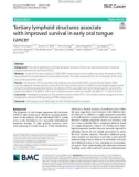 Tertiary lymphoid structures associate with improved survival in early oral tongue cancer