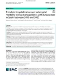 Trends in hospitalization and in‑hospital mortality rates among patients with lung cancer in Spain between 2010 and 2020