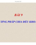 Phay - Phương pháp chia đều khoảng