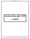 Sự khác nhau giữa CRM và PRM