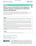 HE4 as a serum biomarker for the diagnosis of pelvic masses: A prospective, multicenter study in 965 patients