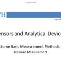 Lecture Sensors and analytical devices: Pressure measurement - Nguyễn Công Phương