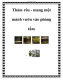 Thảm rêu - mang một mảnh vườn vào phòng tắm