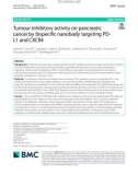 Tumour inhibitory activity on pancreatic cancer by bispecific nanobody targeting PDL1 and CXCR4