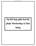 Sự kết hợp giữa hai bộ phận Marketing và bán hàng